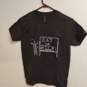 EAT THE RICH T-SHIRT - CHOCO