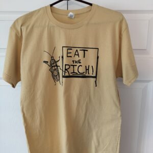 EAT THE RICH T-SHIRT - GOLD