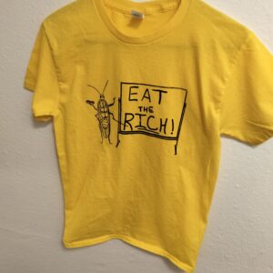 EAT THE RICH T-SHIRT - YELLOW