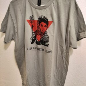 Viva Palestina Libre T-shirt - Grey Red